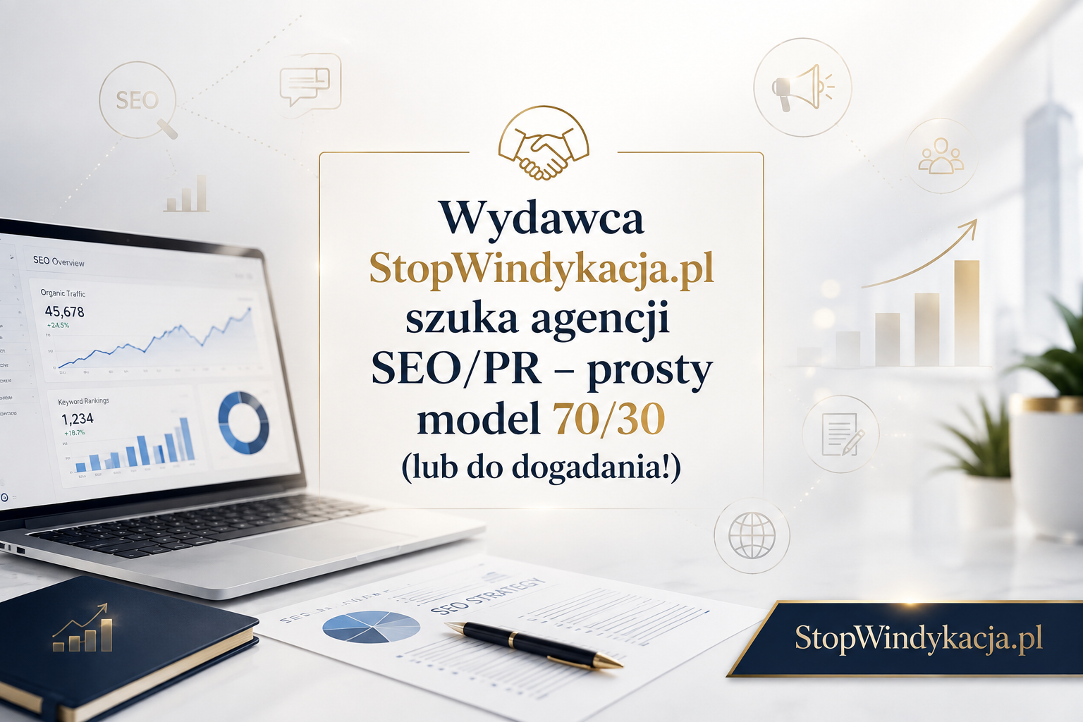 Wydawca StopWindykacja.pl szuka agencji SEO/PR – prosty model 70/30 (lub do dogadania!)